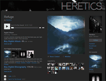 Tablet Screenshot of hereticsmusic.com